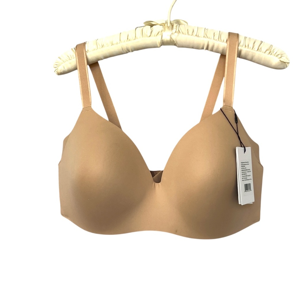 Knix WingWoman Contour Bra Warm Sand Size 42C Seamless Comfort NWT New